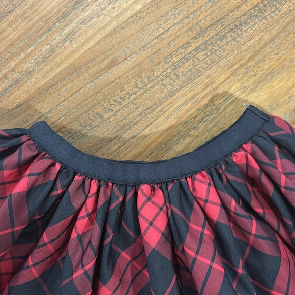Girls Plaid Circle Skirt - Picture 3 of 5